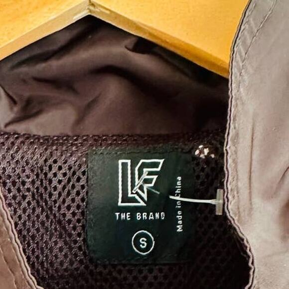 NEW LF The Brand Black Pink Windbreaker Cropped Bomber Jacket Size Small - Picture 7 of 9